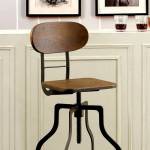 LEITH SWIVEL BAR STOOL IN OAK